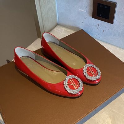 Girls' Mirrored Red Leather Diamonds Circle LV Initials Gold Hardware - Latest  Louis Vuitton Low-heel Pumps UK