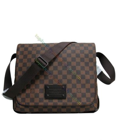 Louis Vuitton Damier Brookly GM Brown Canvas Leather Stamp Men Hot Selling Flap Messenger Bag For Sale