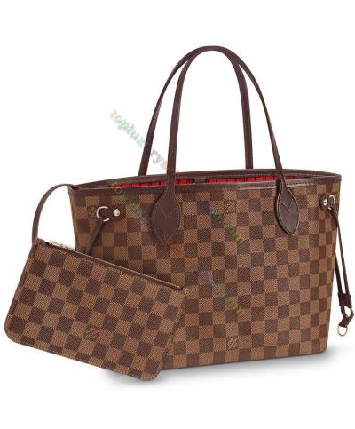  Louis Vuitton Damier Nerverfull Brown Canvas Slim Top Handles Ladies Classic Tote Bag N41359