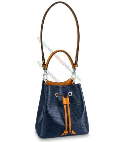  Louis Vuitton Neonoe BB LV Logo Signature Blue Epi Leather LV Logo Signature Small Bucket Bag For Girls M53610