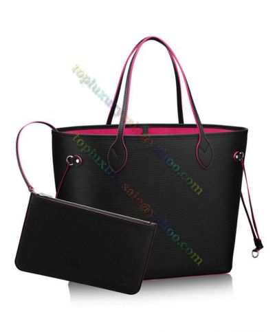  Louis Vuitton Neverfull MM Luxury Black Epi Leather Tote Bag Ladies Shoulder Bag For Sale Online