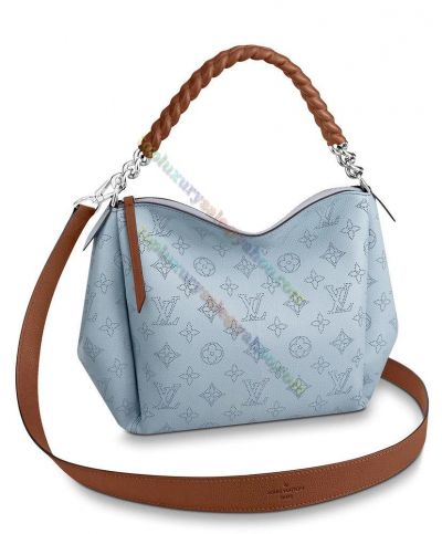 Louis Vuitton Babylone Chain BB Monogram Printing Brown Top Handle  Best Price Light Blue Leather Shoulder Bag For Ladies