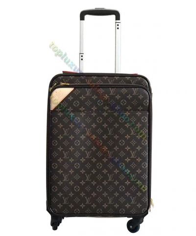  Louis Vuitton Vuitton Monogram Pegase Legere 50 Yellow Gold Plated Hardware Beige Leather Decoration Unisex Brown Canvas Rolling Luggage