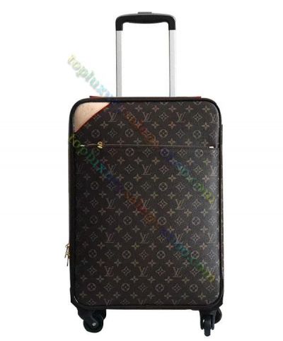 Louis Vuitton Louis Vuitton Pegase Legere 50 Monogram Brown Canvas Beige Leather Patch Trim Unisex High Quality Luggage Bag