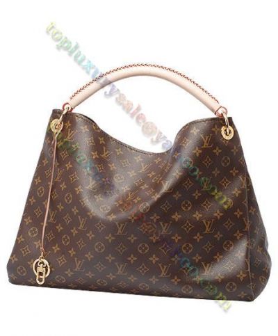 Louis Vuitton Monogram Artsy GM Braided Detail Handle Ladies Brown Canvas Celebrity Same Hobo Bag