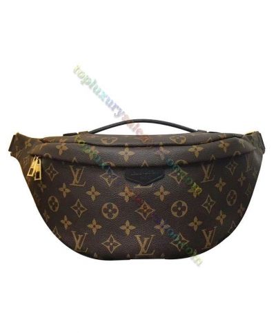  Louis Vuitton Monogram Bumbag Flower Printing Black Leather Unisex Large Brown Canvas Classic Belt Bag Online
