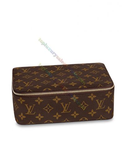  Louis Vuitton Monogram Pattern Brown Canvas MM Golden Zipper Packing High End Clube M43689