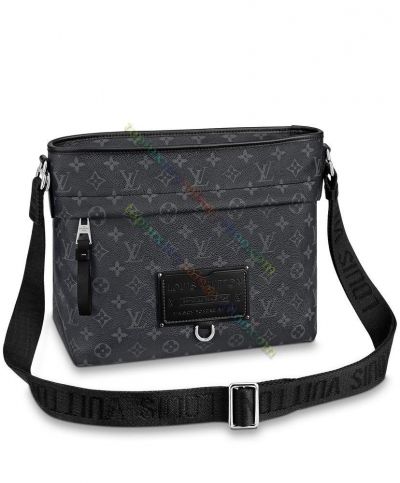  Louis Vuitton Besace Zippee Monogram Printing Black Canvas & Leather Unisex Low Price Messenger Bag UK