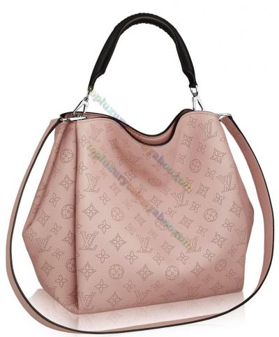  Louis Vuitton Babylone PM Monogram Perforated Pattern Lady Sweet Design Pink Leather Crossbody Bag UK
