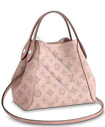 Louis Vuitton Monogram Style Hina PM Pink Perforated Leather Medium  Tote Bag For Ladies UK M54353